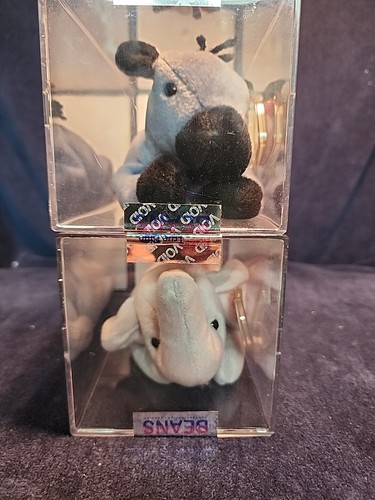 Rare 1995 Righty and 1996 Lefty Authenticated Beanie Babies MWMT Condition - Picture 3 of 23