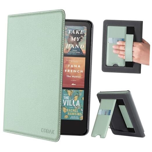 Kindle Paperwhite 12th Gen 2024 Case with Stand in Sage Green