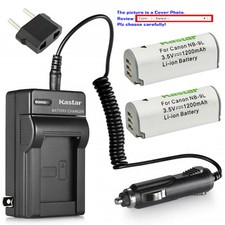 Kastar Battery Travel Charger for Canon NB-9L CB-2LB Canon Powershot ELPH 510 HS