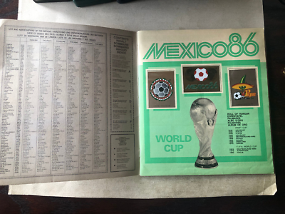 Panini World Cup 1986 Mexico Complete Album | eBay