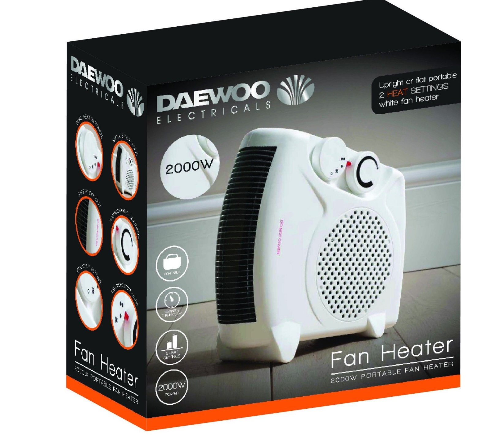 DAEWOO ELECTRIC HALOGEN / FAN HEATER PORTABLE FLOOR HOT COLD OIL FILLED  RADIATOR | eBay