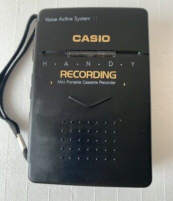 CASIO RS-10A HANDY Portable Cassette Recorder .