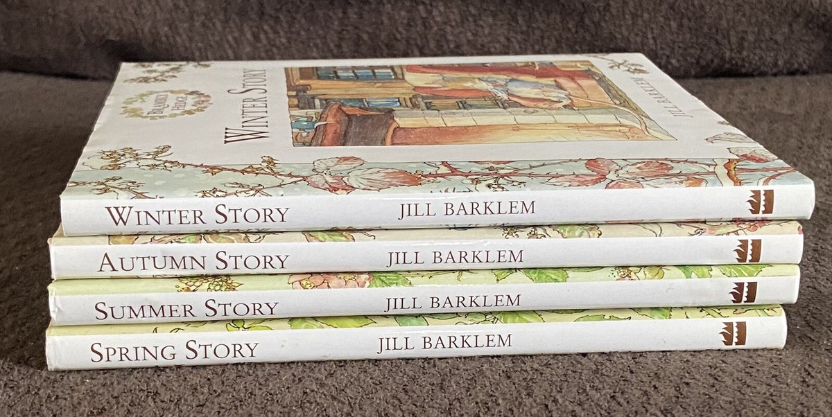 RARE The Brambly Hedge Collection Box Set 4 Book & Audio CD Jill