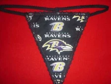 Womens BALTIMORE RAVENS Nfl Football Gstring Thong Sexy Underwear