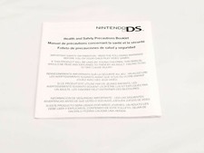 Nintendo DS Health and Safety Precautions Booklet ONLY  DS  US VERSION 