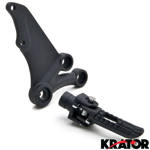 Nuevo juego de clavijas de montaje de reposapiés delanteras negras para Suzuki GSXR600 GSXR750 2006-2010 Foto 3 de 4