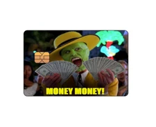 "MONEY MONEY" Funny Credit / Debit Card Skin Cover Decal Sticker *SMALL CHIP