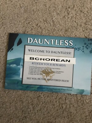 Pax West 2019 Dauntless Code Card Flare And Sigil Set Exclusive Same Day  Deliver | eBay
