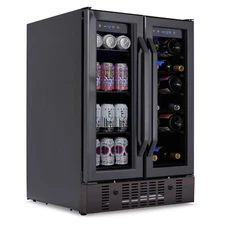 Newair 24" 18 Bottle and 60 Can Wine & Beverage Fridge | NWB076BS00
