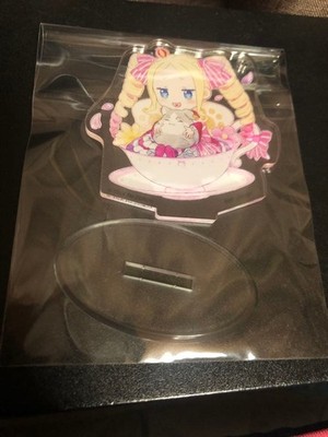 Beatrix Acrylic Stand Tea Cup Re:Zero Limited Rare Vintage Anime Manga