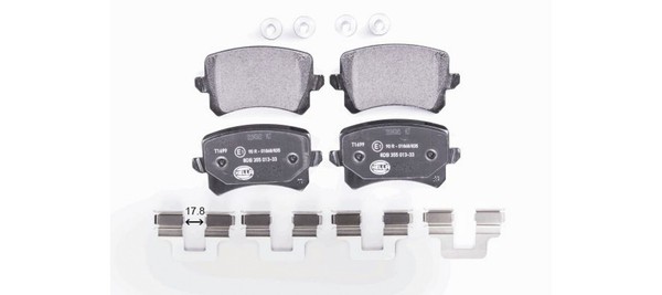 Hella Bremsbelagsatz, Scheibenbremse Hinten FüR Audi Borgward Seat Vw-image