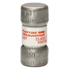 1Pc Ul Class Fuse, T Class, Very Fast-Acting, 10A, 300V Ac, Non-Indicating