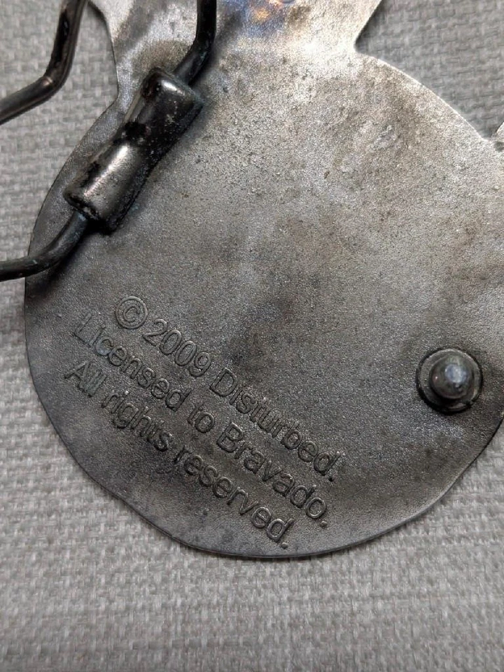 Hebilla de cinturón vintage Y2K metal perturbado occidental tema candente vaquero Foto 4 de 4