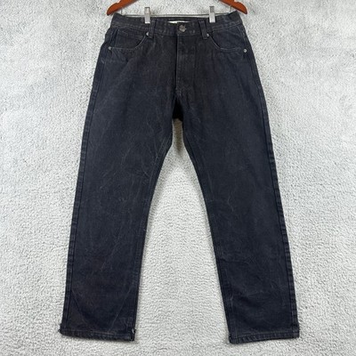 Noiz Premium Vintage Y2K Jeans Mens 32x32 (Fits 31x28) Black Straight Leg Denim