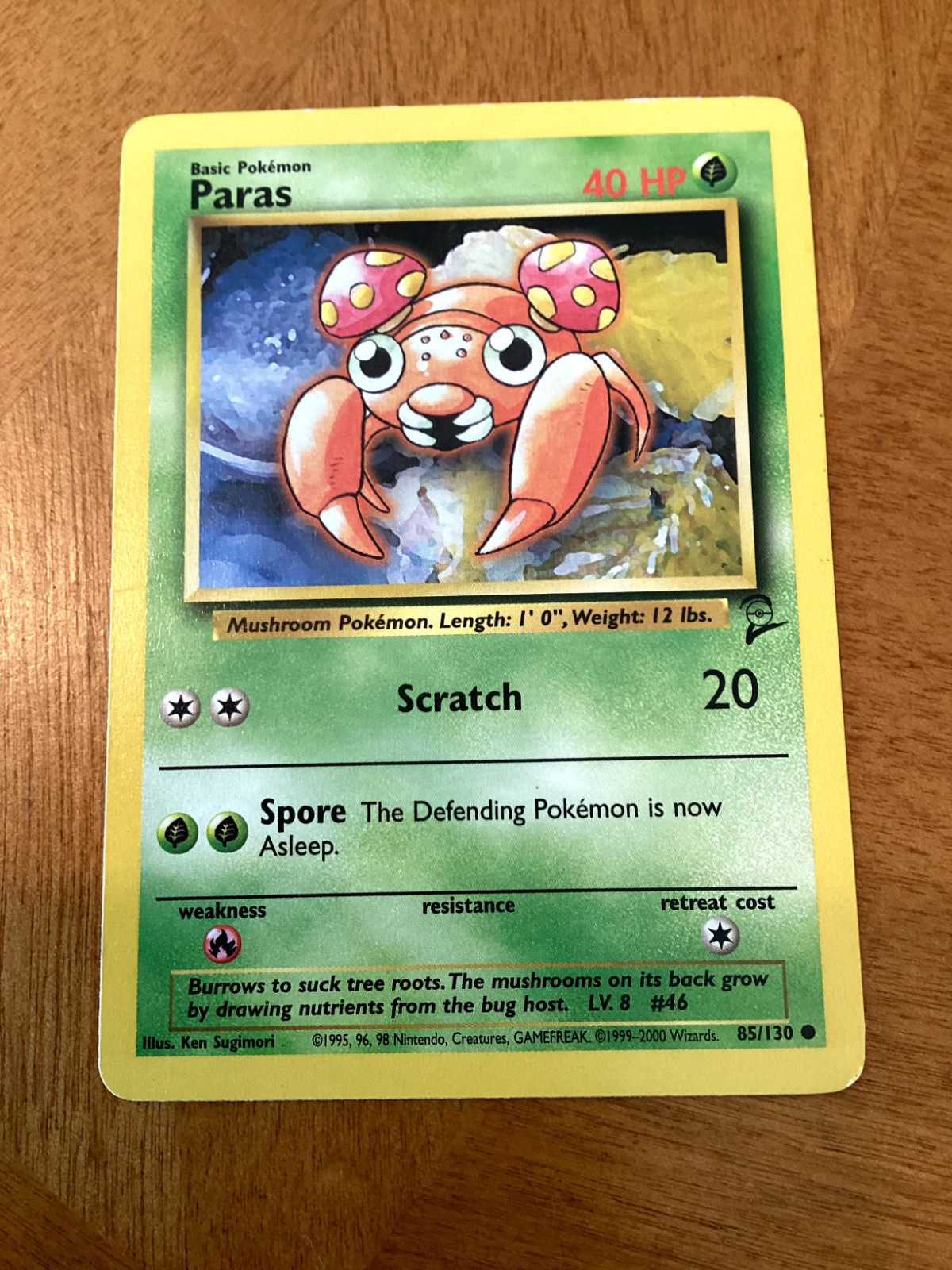 Pokemon TCG Base Set 2 Paras 85/130