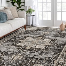Washable 5x7 Area Rugs - Large Rugs for Living Room Stain Resistant Carpet Vi...