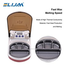 Dental Lab Wax Heater Pot 4-Well Analog Melter Dipping Wax Pot Heater Melting US