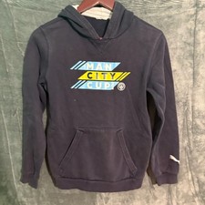 Manchester Hoodie Kids Medium Puma Pull Over Navy Blue