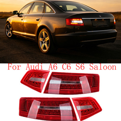 4pcs LED Rücklicht Rückbremsleuchte Set für AUDI A6 C6 Limousine 2009-2011