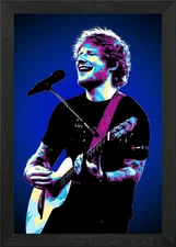 Ed Sheeran Pop Art Framed Wall Art Poster Canvas Print Picture