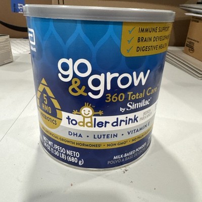 Go & Grow 360 Total Care by Similac Toddler Drink, 24-oz Can 5 HMOs Exp 4/2027