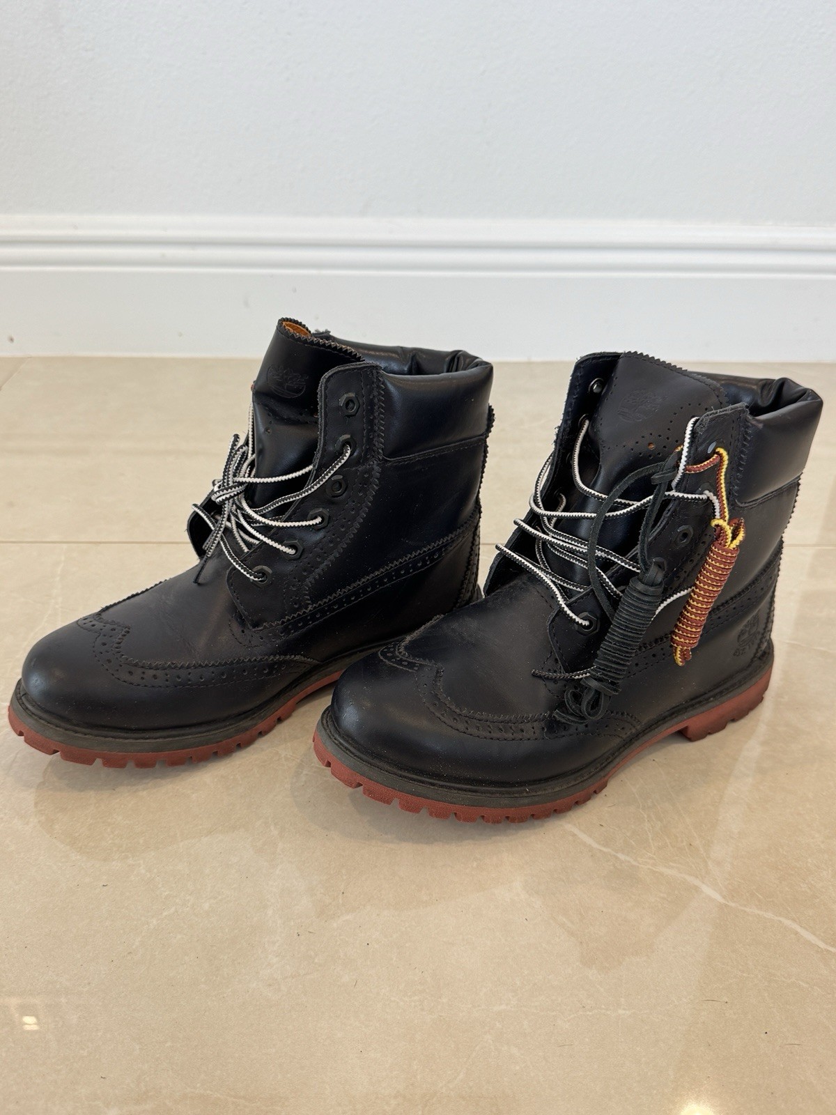 RARE BBC Billionaire Boys Club Bee Line x Timberland Brogue Black 8 image 3