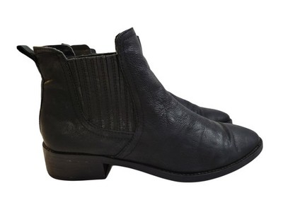 Dolce Vita Womens Almond Toe Slip On Casual Black Ankle Chelsea Boots Size 8 M