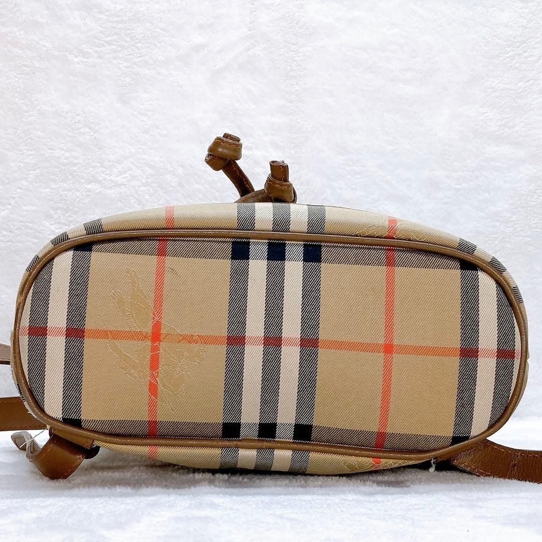 Authentic Burberry Mini Backpack Nova Check Shado… - image 6