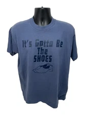 Vintage Nike 'Its Gotta Be The Shoes' T-shirt Screen Stars Tag 1980's Size L