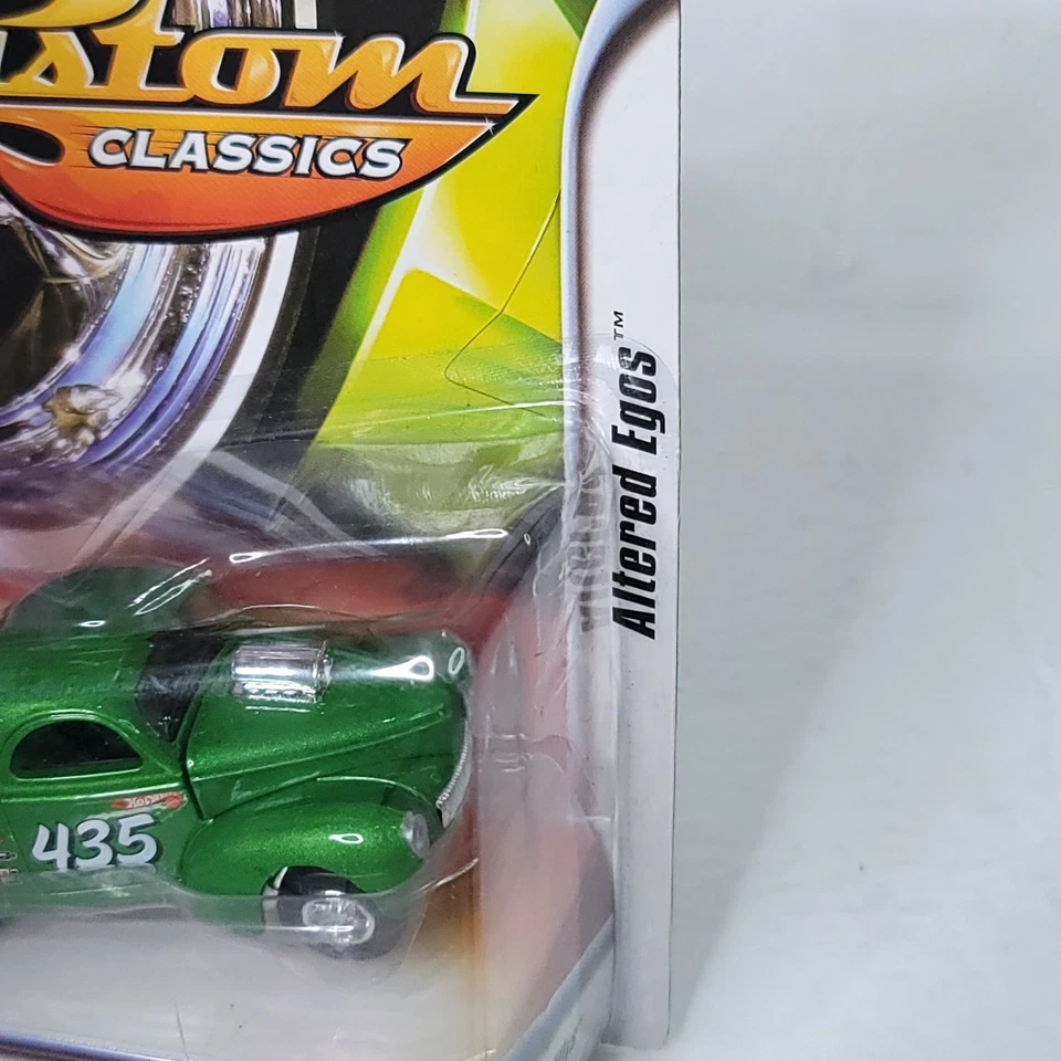 Hot Wheels Custom Classics 41 Willys Gasser Green Altered Egos 2007 New - Image 3 of 4