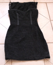 ASOS Black Mixed Textured Sheath Dress    Sz 2