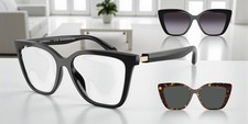EMPORIO ARMANI EA4254U 50171W Shiny Black Clear 52 mm Women's Sunglasses