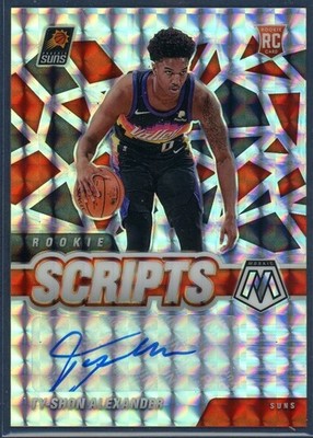 TY-SHON Alexander 2020-21 Panini Mosaic Rookie Scripts #RS-TSA Silver Prizm