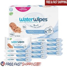 Sensitive Baby Wipes Plant Based 720ct Gentle Clean Eczema Approved Disposable