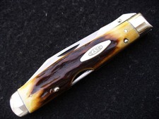 Vintage Case XX USA 5111 1/2L Stag Razor's Edge Cheetah Knife 4-dot '76 Unused 