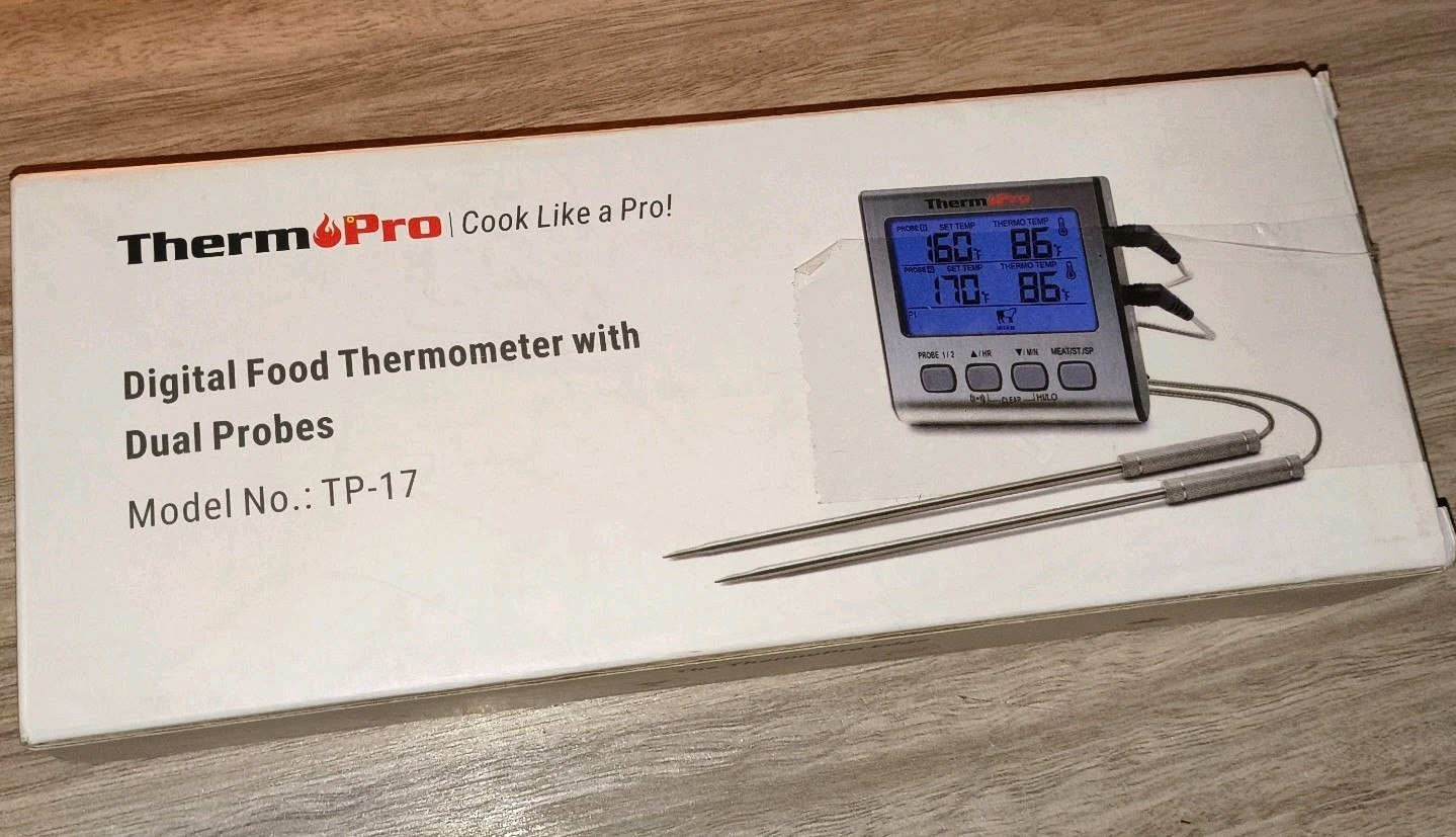 Brand New ThermPro TP-17 Digital Cooking Food Thermometer Dual Probe (F)