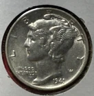 1941 US Mercury SILVER Dime "Philadelphia" Mint! Choice AU! Old Coin!