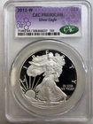 2012 W Bullion Silver Eagles CACG PR 69 DCAM CAC Silver Eagle