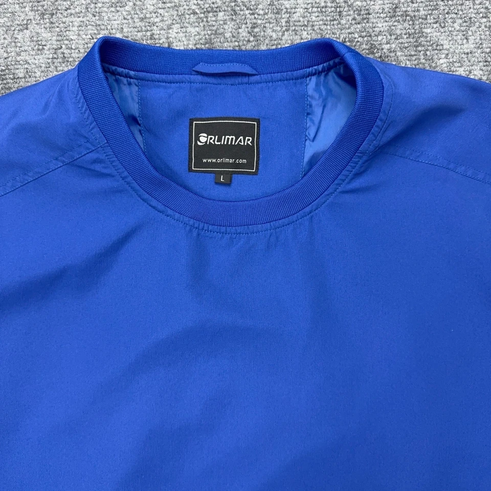 Chaqueta pulóver de golf Orlimar Cyclone para hombre L azul manga larga cintura palanca Foto 3 de 4