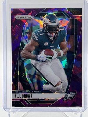 A.J. Brown 2024 Panini Prizm Football Purple Ice /225 Philadelphia Eagles #233