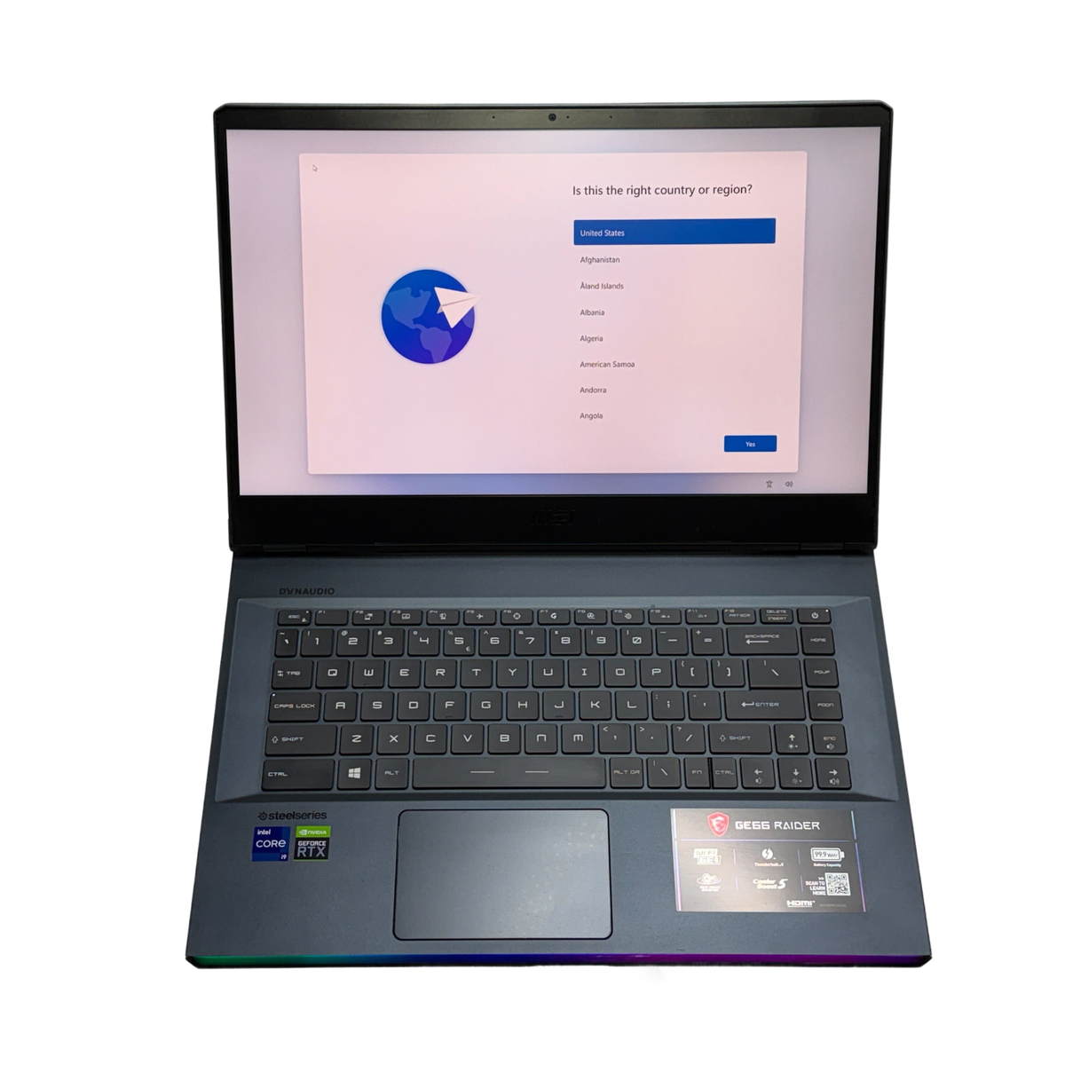 MSI GE66 Raider Gaming Laptop RTX 3080 UHD i9-11980HK 32GB