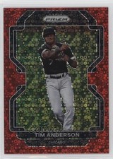2022 Panini Prizm Tier II Red Donut Circle Prizm 51/99 Tim Anderson #203 0q3