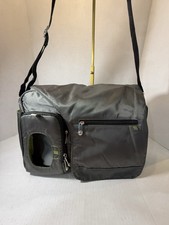 Fisher Price Deluxe Messenger Diaper Bag, Bottle Cooler  Wipes Dispenser Baby