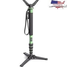 Tiltable Rotatable Shooting Stick 3 in 1 Monopod Tripod Adjustable Height Stable