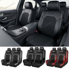 For Nissan Car Seat Covers Full Set Front Rear Leather Seat Protectors Cushion