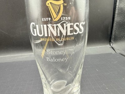GUINNESS IRISH STOUT 20oz Est 1759 Imperial Pint Classic Tulip Shape Custom Etch