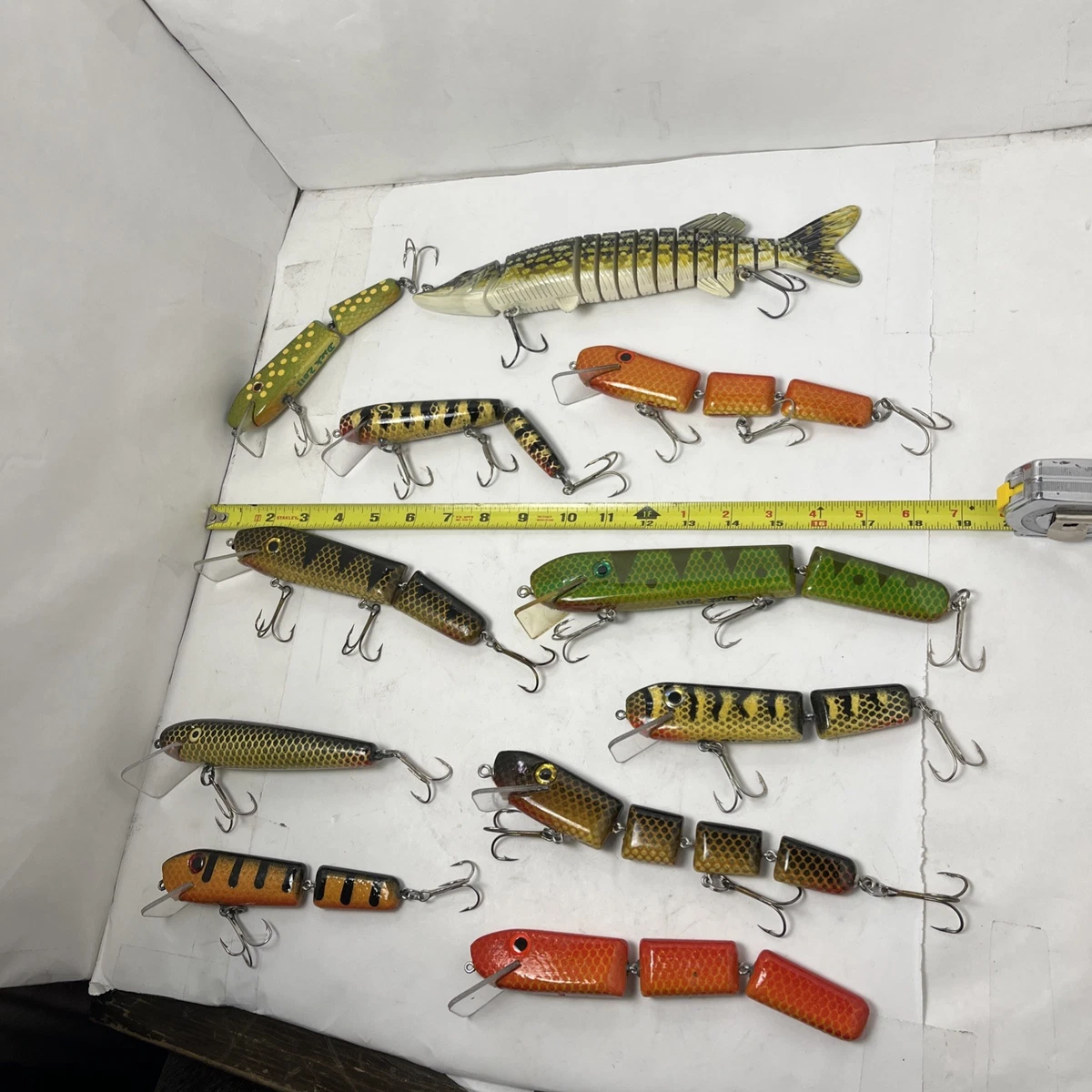 antique wooden fishing lures prices LURE 4 8 Antique Bass Lures You