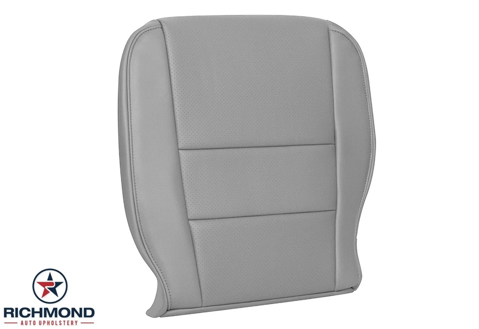 Cubierta de asiento de cuero genuino gris con parte inferior del lado del conductor para Honda Ridgeline 2018 2019 Foto 2 de 4