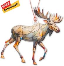 Moose Ornaments for Christmas Tree, Suncatchers Windows... 