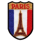 Paris France Patch (3") Iron-on Badge Travel Europe Souvenir Holiday Emblem Gift